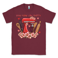 Burgundy bake same one happy Classic Tee - MaliasSmallBusiness