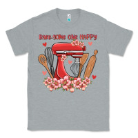 Heather Grey bake same one happy Classic Tee - MaliasSmallBusiness