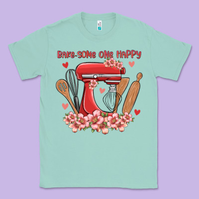 Bake Same One Happy Classic Tee Designed By Maliassmallbusiness