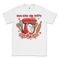 White bake same one happy Classic Tee - MaliasSmallBusiness