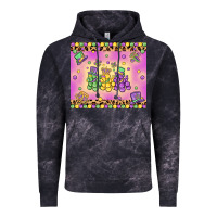 Cloud Black mardi gras bead dogs Vintage Hoodie - MaliasSmallBusiness