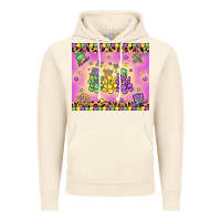 Vintage Artic mardi gras bead dogs Vintage Hoodie - MaliasSmallBusiness