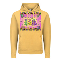 Vintage Mustard mardi gras bead dogs Vintage Hoodie - MaliasSmallBusiness