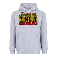 Heather Grey juneteenth 1865 Heavyweight Hoodie - CowGirlArtShop