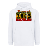 White juneteenth 1865 Heavyweight Hoodie - CowGirlArtShop