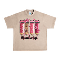 French Oak valentine's day teacher life pencils Urban Heavy Tee - MaliasSmallBusiness