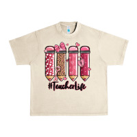 Sandshell valentine's day teacher life pencils Urban Heavy Tee - MaliasSmallBusiness
