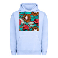 Pigment Grape Ice baseball helmet and glove with serape seamless pattern Urban Hoodie - BundleAndBundleShop