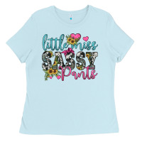 Baby Blue little miss sassy pants Ladies Tee - JahusDesignShop