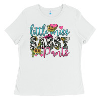 White little miss sassy pants Ladies Tee - JahusDesignShop