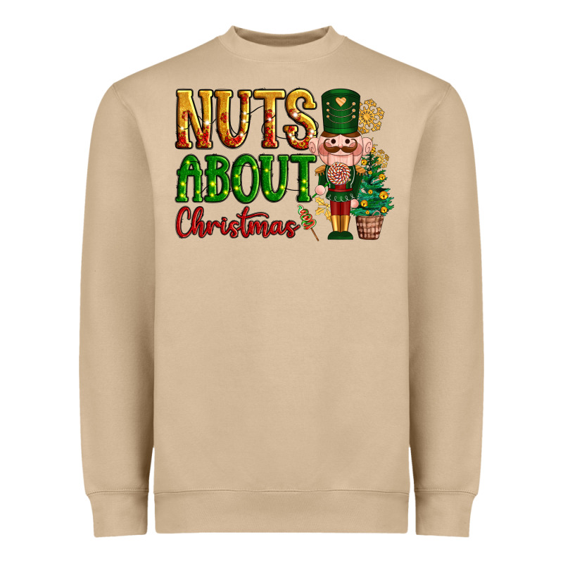 Nuts About Christmas Nutcracker Heavyweight Sweatshirt by NancyCooperArtShop | Teevron