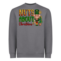 Storm Nuts about Christmas Nutcracker Heavyweight Sweatshirt - NancyCooperArtShop