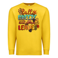Lemon fall breeze and autumn leaves Premium Sweatshirt - CowGirlArtShop