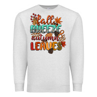 Oatmeal Heather fall breeze and autumn leaves Premium Sweatshirt - CowGirlArtShop