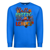 True Royal fall breeze and autumn leaves Premium Sweatshirt - CowGirlArtShop