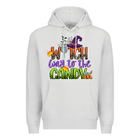 Dove Grey witch way to the candy Premium Hoodie - CowGirlArtShop