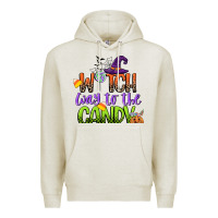 Oatmeal Heather witch way to the candy Premium Hoodie - CowGirlArtShop