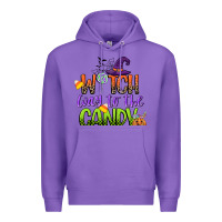 Purple witch way to the candy Premium Hoodie - CowGirlArtShop