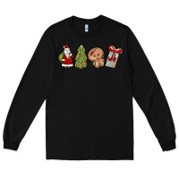 Black christmas milk and cookies Long Sleeve Tee - MaliasSmallBusiness