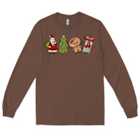 Chestnut christmas milk and cookies Long Sleeve Tee - MaliasSmallBusiness