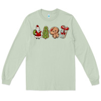 Matcha christmas milk and cookies Long Sleeve Tee - MaliasSmallBusiness