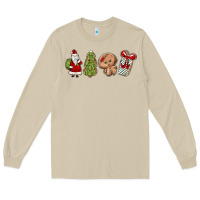 Mushroom christmas milk and cookies Long Sleeve Tee - MaliasSmallBusiness