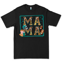 Black american football mama Premium Tee - Jasminsmagicworld