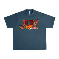 Midnight Navy joy reindeer Urban Heavy Tee - AdoDesignShop