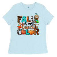 Baby Blue fall is my favorite color Ladies Tee - AdoDesignShop