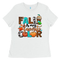 White fall is my favorite color Ladies Tee - AdoDesignShop