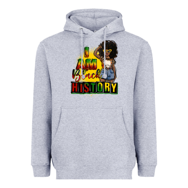 I Am Black History Juneteenth Heavyweight Hoodie by CowGirlArtShop | Teevron