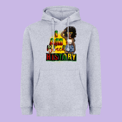 I Am Black History Juneteenth Heavyweight Hoodie Designed By Cowgirlartshop