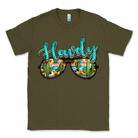Army Green western howdy police sunglasses Classic Tee - NancyCooperArtShop