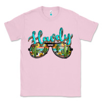 Bubblegum Pink western howdy police sunglasses Classic Tee - NancyCooperArtShop