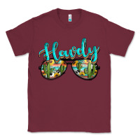 Burgundy western howdy police sunglasses Classic Tee - NancyCooperArtShop