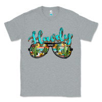 Heather Grey western howdy police sunglasses Classic Tee - NancyCooperArtShop