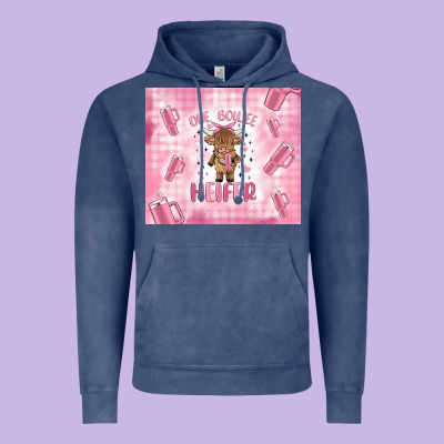 One Boujee Heifer Vintage Hoodie Designed By Maliassmallbusiness