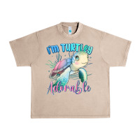 French Oak im turtley adorable turtle Urban Heavy Tee - MaliasSmallBusiness