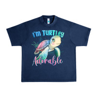 Navy im turtley adorable turtle Urban Heavy Tee - MaliasSmallBusiness