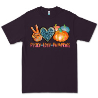 Plum peace love pumpkins Premium Tee - AdoDesignShop