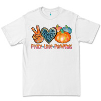 White peace love pumpkins Premium Tee - AdoDesignShop