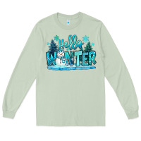Matcha hello winter snowman Long Sleeve Tee - MaliasSmallBusiness