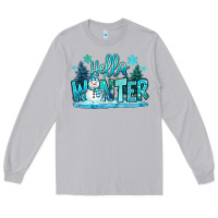 Moon Dust hello winter snowman Long Sleeve Tee - MaliasSmallBusiness