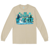 Mushroom hello winter snowman Long Sleeve Tee - MaliasSmallBusiness