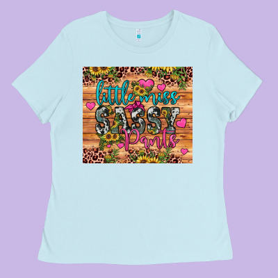 Little Miss Sassy Pants Ladies Tee Designed By Jahusdesignshop