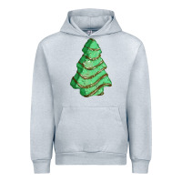 Heather Grey green christmas cake Urban Hoodie - FaDigitalArtStudio