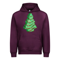 Mauve Wine green christmas cake Urban Hoodie - FaDigitalArtStudio
