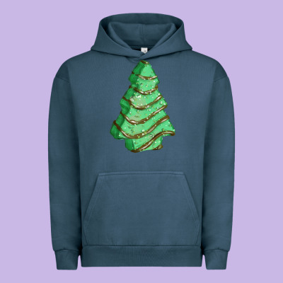 Green Christmas Cake Urban Hoodie Designed By Fadigitalartstudio