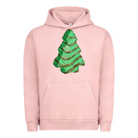 Pigment Salmon green christmas cake Urban Hoodie - FaDigitalArtStudio