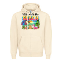 Sandshell take me to the beach Zipper Hoodie - NancyCooperArtShop